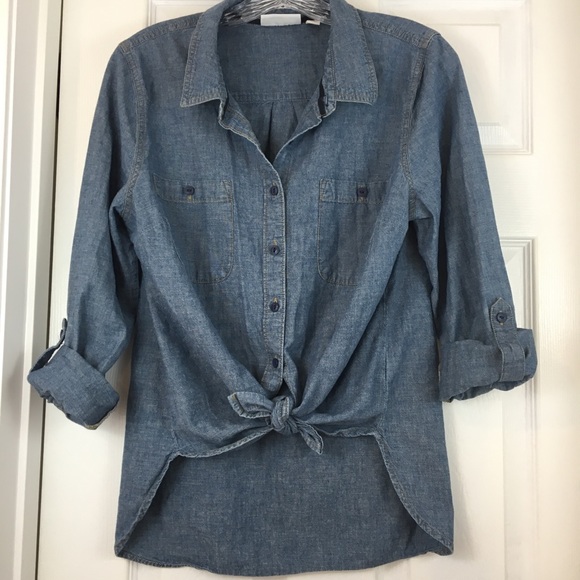 St. John's Bay Tops - St John’s Bay Chambray Shirt